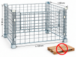 Carcasa metalica pentru euro paleti - 1200x800x830