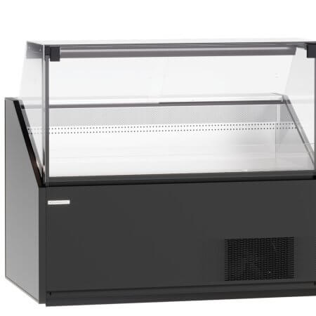 Vitrină frigorifică Quadros – H:850mm x L:1250mm x W:1100mm, plug-in