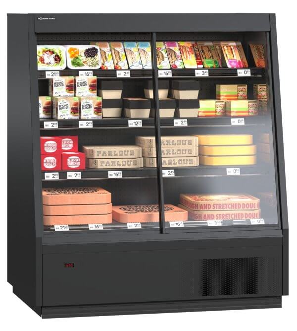 Vitrină frigorifică slim – H:1500mm x L:1250mm x W:770mm, plug-in