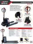Transpalet electric HK-2000 kg, baterie Li-Ion, incarcare rapida