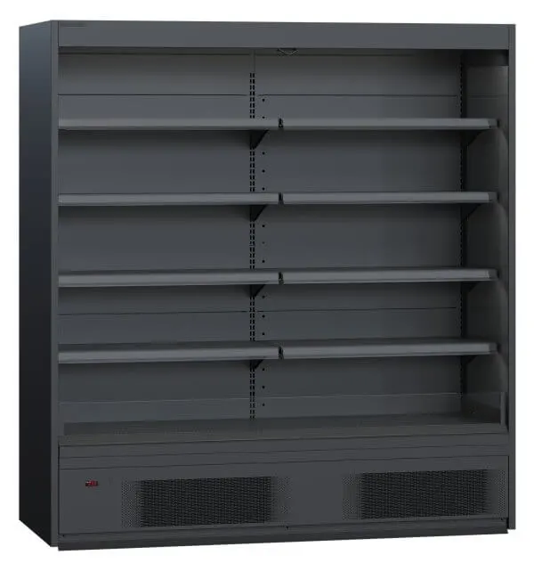 Vitrină frigorifică verticală cu perdea de aer XL – H:2100mm x L:2500mm x W:770mm